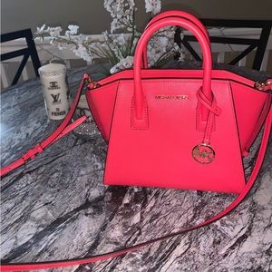 Red handbag